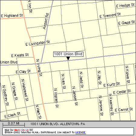 Map to Speedy's Record Shop